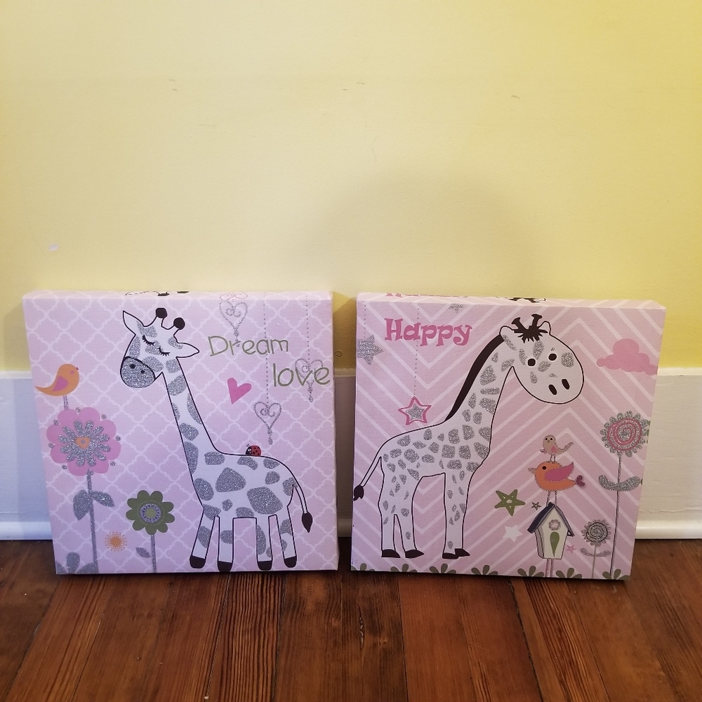 Wall Decor Art for Little Girl / Nursery Set of 2 - Picture 8 of 8